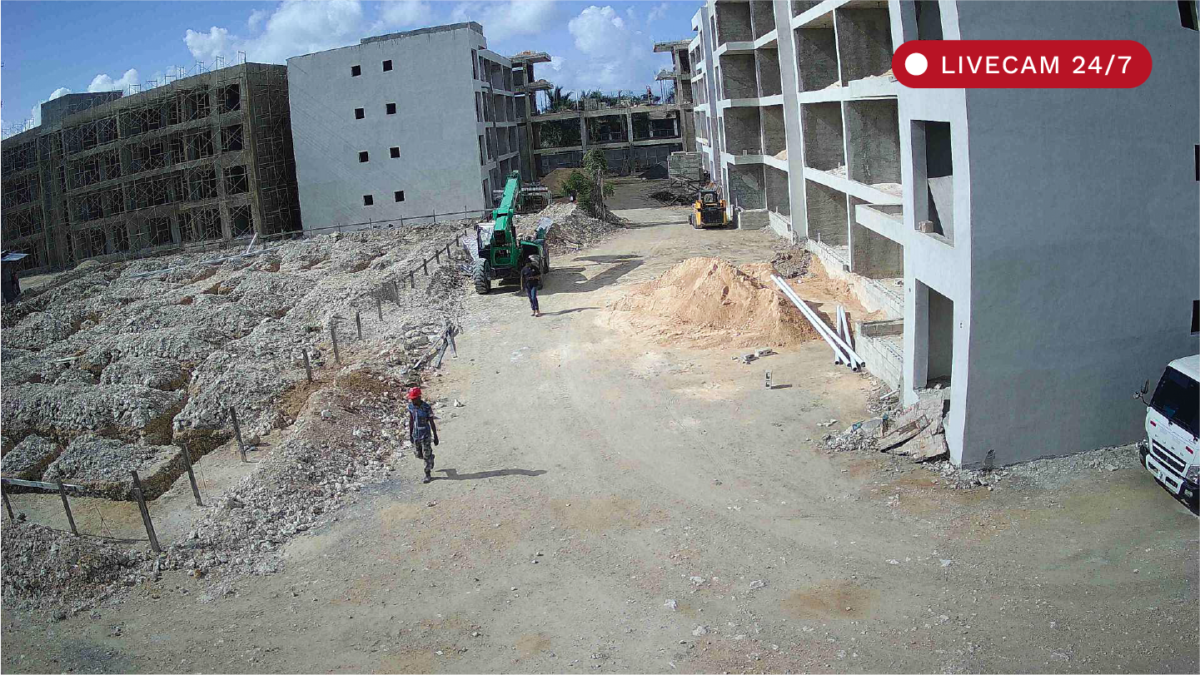 Seguimiento de obra en tiempo real de proyectos inmobiliarios BECCA en Bayahíbe