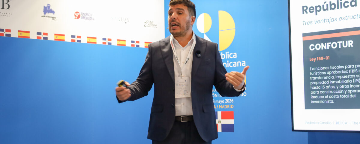 Federico Castillo, CEO de BECCA, expone sobre República Dominicana y desarrollo inmobiliario en SIMA Madrid 2026.