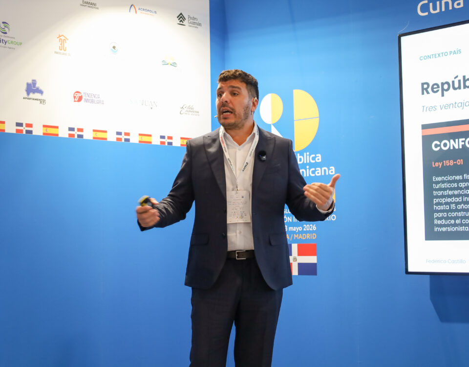 Federico Castillo, CEO de BECCA, expone sobre República Dominicana y desarrollo inmobiliario en SIMA Madrid 2026.